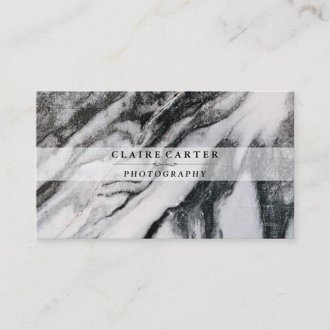 Marble | Photographer Business Card (Front)