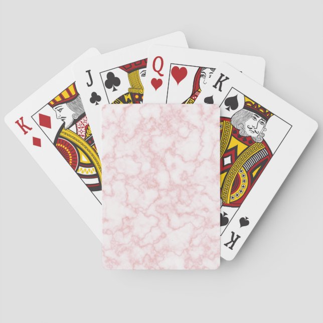 marble pink playing cards (Back)