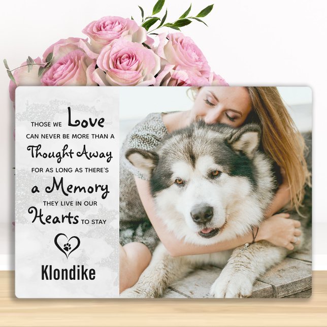 Marble Remembrance Keepsake Pet Memorial Photo Plaque (Creator Uploaded)