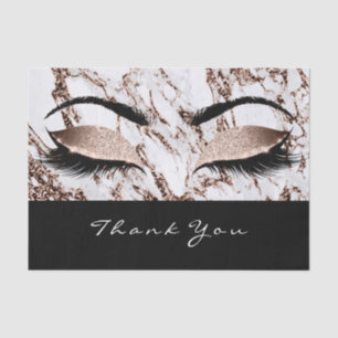 Marble Rose Gold Blush Glitter Thank Eye Copper Tissue Paper