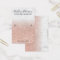 Marble rose gold glitter stud earring display