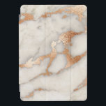 Marble Rose Gold Strokes Stone Gold Abstract iPad Pro Cover<br><div class="desc">florenceK design
minimal and elegance</div>