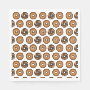 Marble Rye Plain Bagels Breakfast Brunch NYC Deli Napkin