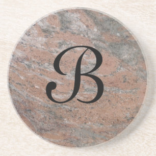 Marble Series--Grey PInk coaster--1 of Many Coaster