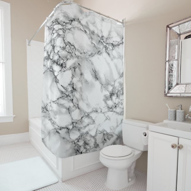 Marble Shower Curtain (In Situ)