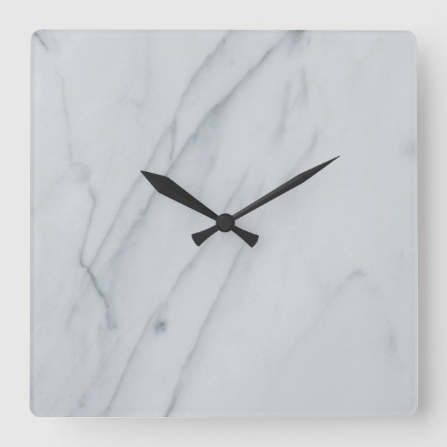 Marble Stone 10.75" Square Acrylic Wall Clock (Front)