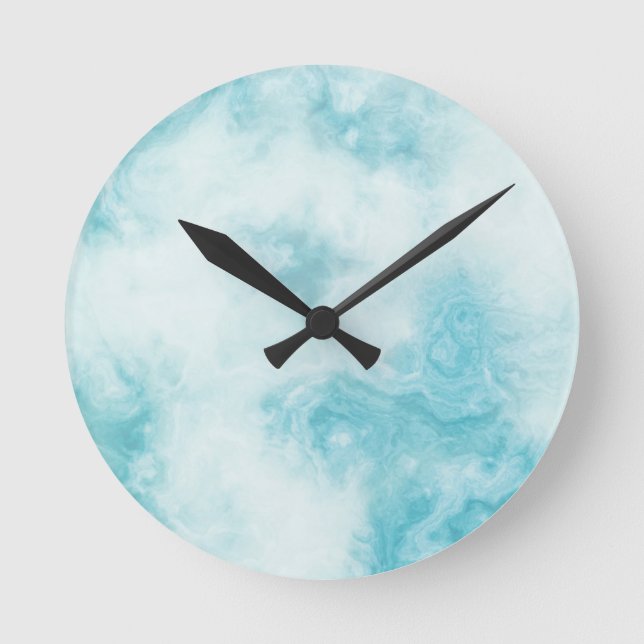 Marble Stone 8" Round Acrylic Wall Clock (Front)