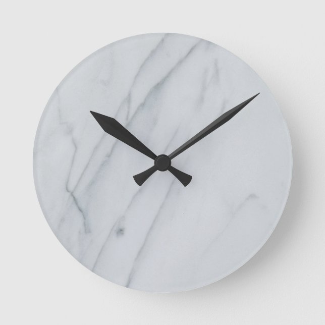 Marble Stone 8" Round Acrylic Wall Clock (Front)