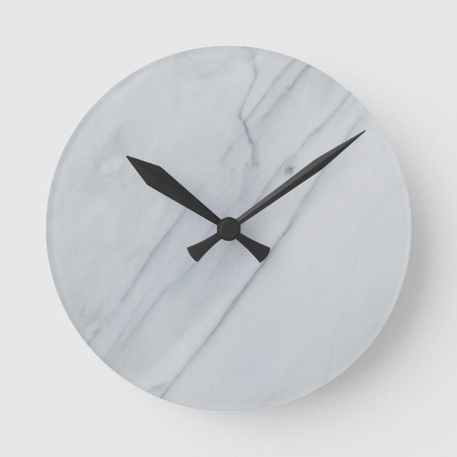 Marble Stone 8" Round Acrylic Wall Clock (Front)