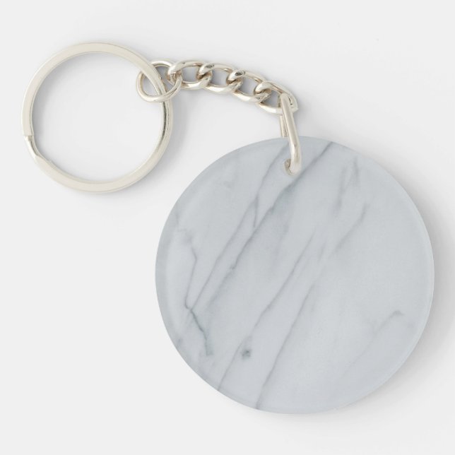 Marble Stone Acrylic Keychain (Front)