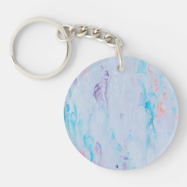 Marble Stone Acrylic Keychain (Front)