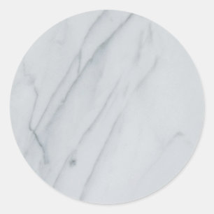 Marble Stone Classic Round Stickers
