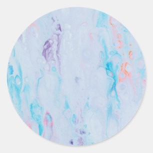 Marble Stone Classic Round Stickers