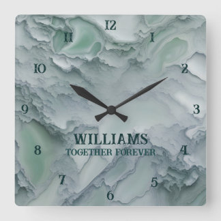 Marble Stone Clocks Personalised