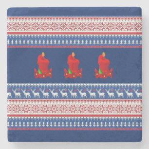 Marble Stone Coaster Christmas