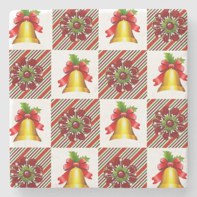 Marble Stone Coaster Christmas (Front)