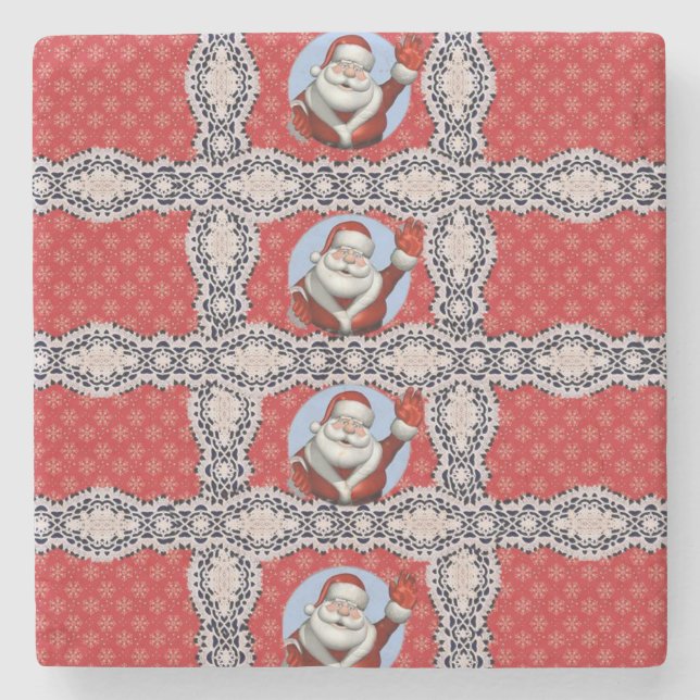 Marble Stone Coaster Christmas (Front)