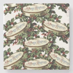 Marble Stone Coaster Christmas