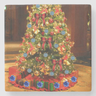 Marble Stone Coaster Christmas