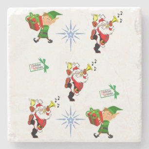 Marble Stone Coaster Christmas