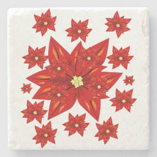 Marble Stone Coaster Christmas