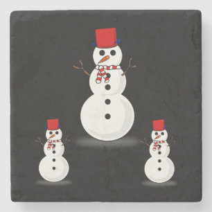 Marble Stone Coaster Christmas