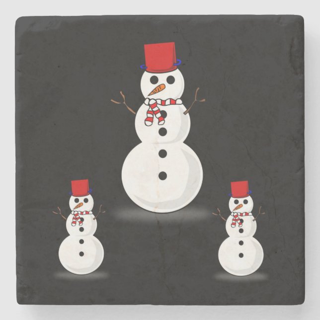 Marble Stone Coaster Christmas (Front)