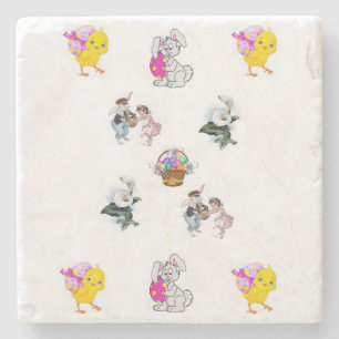 Marble Stone Coaster Easter