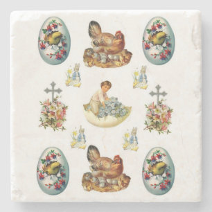 Marble Stone Coaster Easter
