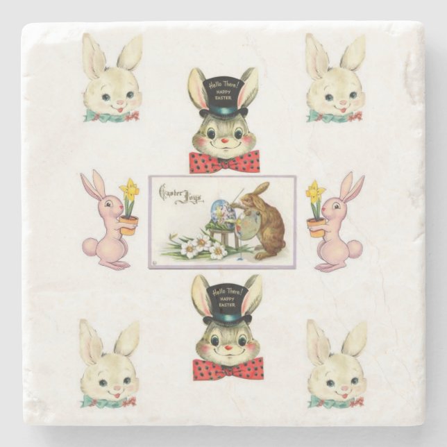 Marble Stone Coaster Easter (Front)