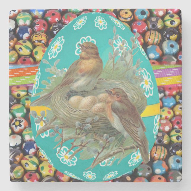 Marble Stone Coaster Easter (Front)