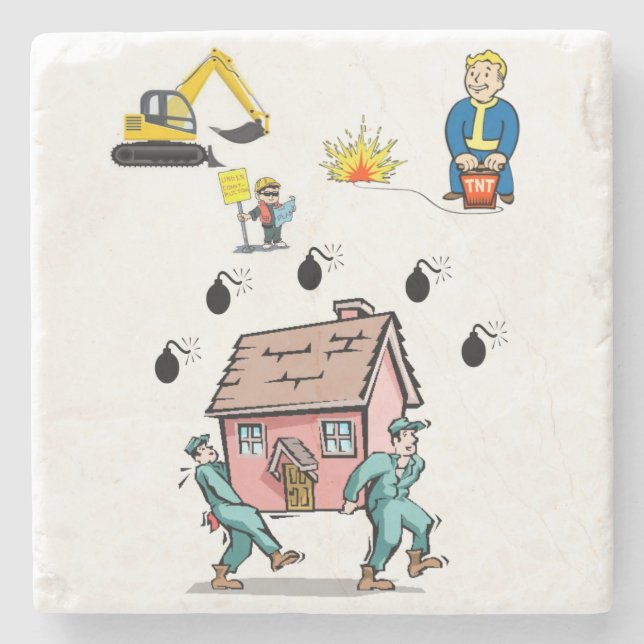 Marble Stone Coaster Under Construction (Front)