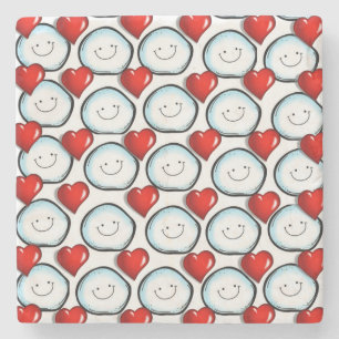 Marble Stone Coaster Valentine's Day