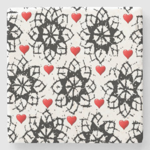 Marble Stone Coaster Valentine's Day