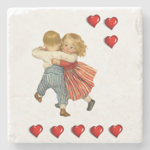 Marble Stone Coaster Valentine's Day
