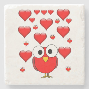 Marble Stone Coaster Valentine's Day
