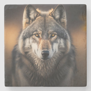 Marble Stone Coaster-Wolf Coaster