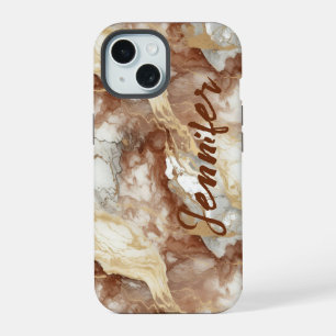 Marble Stone Gold Earth Tone iPhone / iPad case