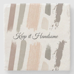 Marble Stone Keep it Handsome Coaster