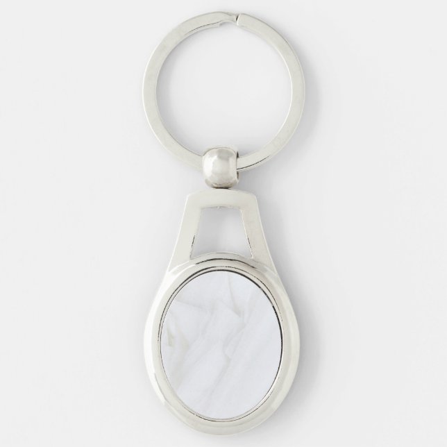 Marble Stone Metal Keychain (Front)