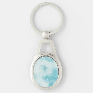 Marble Stone Metal Keychain