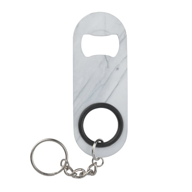 Marble Stone Mini Bottle Opener With Keychain (Front)