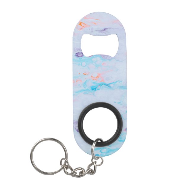 Marble Stone Mini Bottle Opener With Keychain (Front)