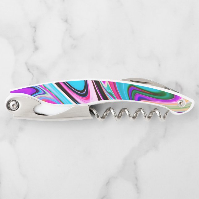 Marble Stone Of Bright Colours Corkscrew (Front)
