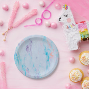 Marble Stone Paper Plate