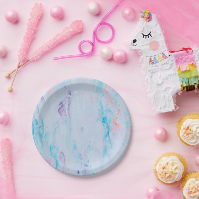 Marble Stone Paper Plate (Party)