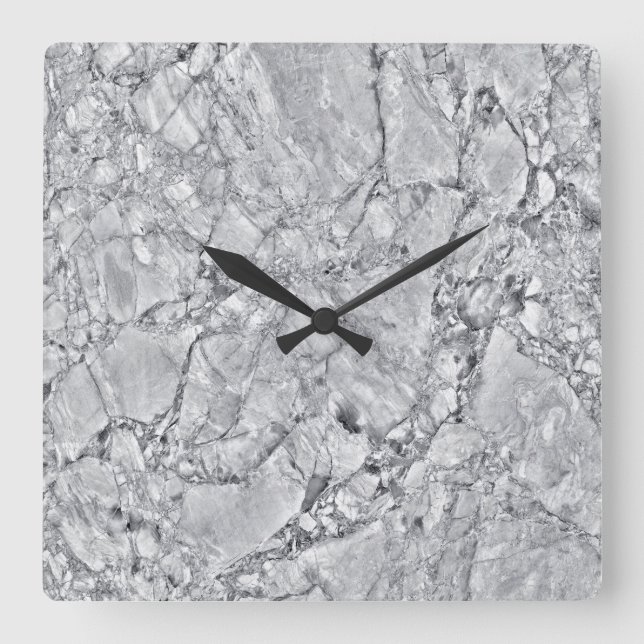 Marble Stone Pattern Acrylic Wall Clock (Front)