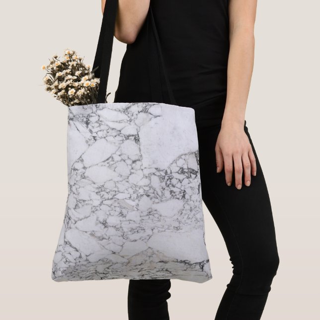 Marble Stone Pattern All-Over-Print Tote Bag (Close Up)
