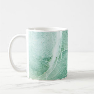 Marble stone pattern, green texture. coffee mug