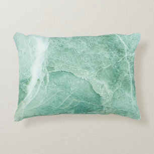 Marble stone pattern, green texture. decorative cushion